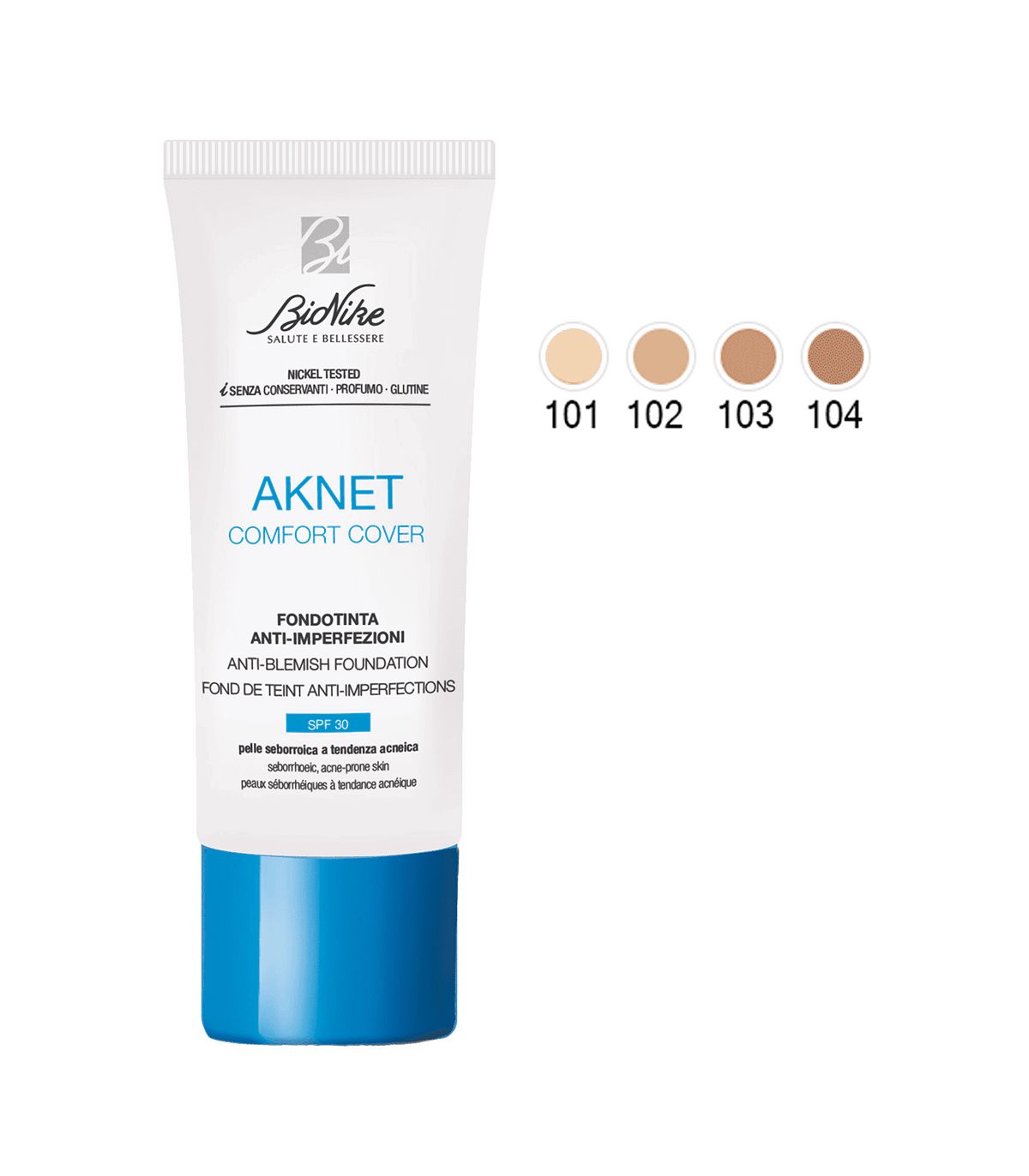 AKNET COMFORT COVER FONDOTINTA 103 30 ML - farmasorriso.com