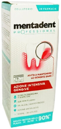 MENTADENT PROFESSIONAL COLLUTORIO 0,12% CLOREXIDINA + 0,07% CPC 300 ML - farmasorriso.com