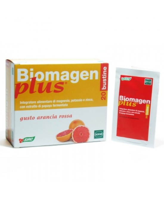 BIOMAGEN PLUS ARANCIA ROSSA 20 BUSTE ASTUCCIO 100 G - farmasorriso.com