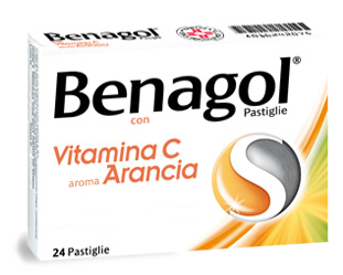 BENAGOL VIT C*24PAST ARANCIA - farmasorriso.com