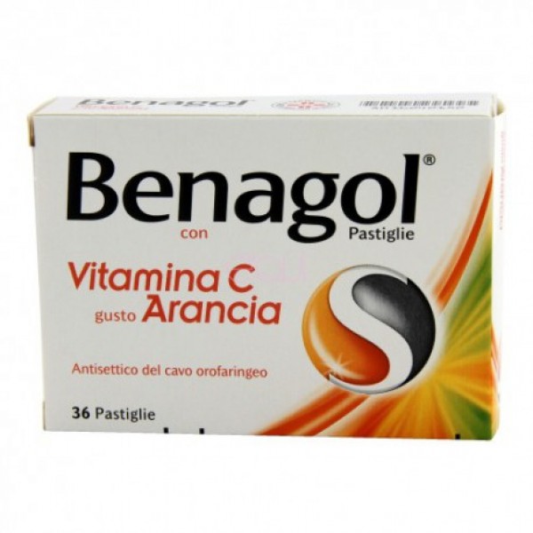 BENAGOL VIT C*36PAST ARANCIA - farmasorriso.com