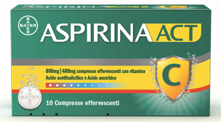 ASPIRINAACT*10CPR EFF800+480MG - farmasorriso.com