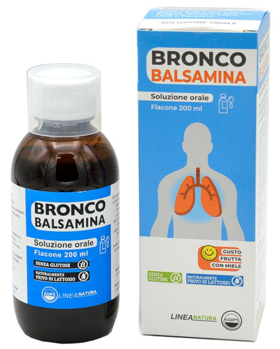 BRONCOBALSAMINA SOLUZIONE ORALE 200 ML GUSTO FRUTTA CON MIELE - farmasorriso.com