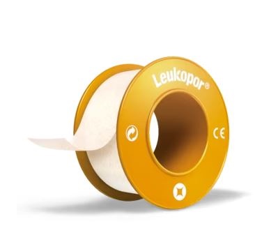 CEROTTO IN ROCCHETTO LEUKOPOR IPOALLERGENICO TESSUTO NON TESSUTO BIANCO 2,5X920 CM CON DISPENSER - farmasorriso.com