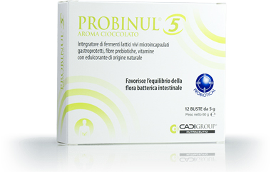 PROBINUL 5 12 BUSTINE 5 G AROMA CIOCCOLATO - farmasorriso.com