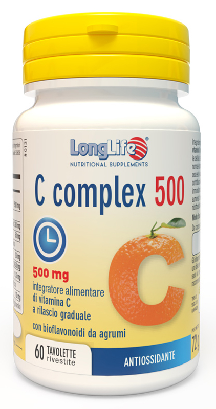 LONGLIFE C COMPLEX 500 TIME RELEASED 60 TAVOLETTE RIVESTITE - farmasorriso.com