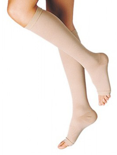 GAMBALETTO TERAPEUTICO DUALSAN A COMPRESSIONE DECRESCENTE KKL2 PUNTA APERTA BEIGE UNISEX 2 1 PAIO - farmasorriso.com