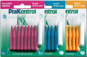 PLAKKONTROL SCOVOLINO CON MANICO MIDI 0,7 8 PEZZI - farmasorriso.com