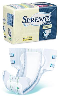 PANNOLONE PER INCONTINENZA SERENITY CLASSIC EXTRA TAGLIA MEDIUM 30 PEZZI - farmasorriso.com