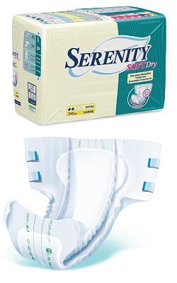 PANNOLONE PER INCONTINENZA SERENITY SOFTDRY FORMATO MAXI TAGLIA MEDIUM 15 PEZZI - farmasorriso.com