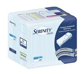 TRAVERSA SALVAMATERASSO PER INCONTINENZA SERENITY CLASSIC MISURA 60X90CM 15 PEZZI - farmasorriso.com