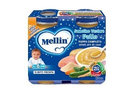 MELLIN OMOGENEIZZATO CENA POLLO VERDURE 2 PEZZI 200 G - farmasorriso.com