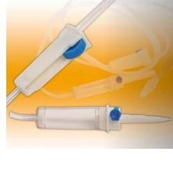 DEFLUSSORE PER INFUSIONE CON AGO STERILIZZATO CON OSSIDO DI ETILENE CON ROLLER APIROGENO CURAIN MONOUSO 1 PEZZO - farmasorriso.com