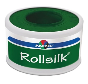 CEROTTO IN ROCCHETTO MASTER-AID ROLLSILK TESSUTO BIANCO IPOALLERGENICO 5X2,50 - farmasorriso.com
