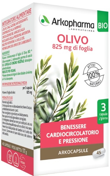 ARKO CAPSULE OLIVO BIO 45 CAPSULE - farmasorriso.com