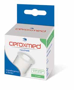 CEROTTO ADESIVO IN ROCCHETTO CEROXMED IN SETA AERATO IPOALLERGENICO BIANCO 500X5 CM 1 PEZZO - farmasorriso.com