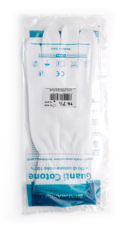 GUANTO CHIRURGICO COTONE FELPATO 7,5 - farmasorriso.com