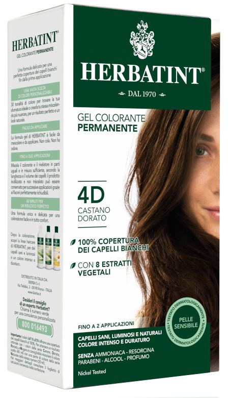 HERBATINT 4D CASTANO DORATO 150 ML - farmasorriso.com
