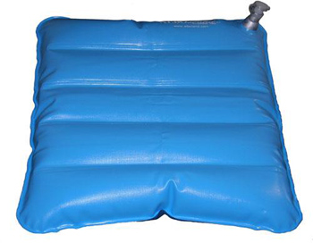 CUSCINO ANTIDECUBITO AD ARIA/ACQUA DIMENSIONI 41X41CM, APPLICABILE SU SEDIE DA COMODO O SU CARROZZELLE CAMERA D'ARIA IN PVC ATOSSICO ELETTROSALDATO, PATTA ANTISCIVOLO IN PVC - farmasorriso.com