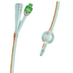 CATETERE FOLEY IN SILICONE TRASPARENTE A 2 VIE CON PALLONCINO 5-10ML DIAMETRO CH20 6,66MM LUNGHEZZA 40CM - farmasorriso.com