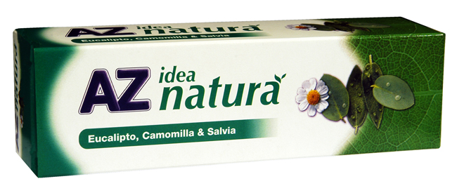 AZ IDEA NATURA EUCALIPTO CAMOMILLA E SALVIA DENTIFRICIO 75 ML - farmasorriso.com