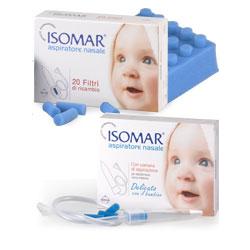 FILTRO RICAMBIO ASPIRATORE NASALE ISOMAR 20 PEZZI - farmasorriso.com