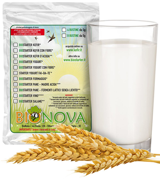 BIOSTARTER PER KEFIR 4 X 5 G - farmasorriso.com