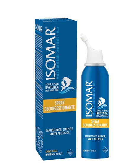 ISOMAR NASO CHIUSO SOLUZIONE ACQUA DI MARE IPERTONICA PER DECONGESTIONE NASO CHIUSO 50 ML - farmasorriso.com