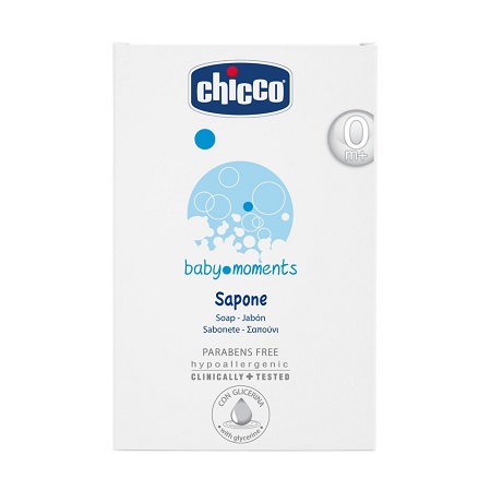 CHICCO COSMETICI BABY MOMENTS SAPONETTA 100 G - farmasorriso.com