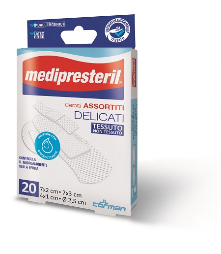 CEROTTO GRANDE MEDIPRESTERIL DELICATO TNT 7X3CM 20 PEZZI - farmasorriso.com