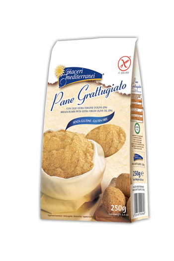 PIACERI MEDITERRANEI PANE GRATTUGIATO SENZA GLUTINE 250 G - farmasorriso.com