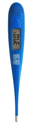 CROMAMED SILVER CROSS TERMOMETRO DIGITALE PUNTA RIGIDA 1 PEZZO - farmasorriso.com