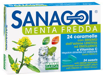 SANAGOL MENTA FREDDA 24 CARAMELLE - farmasorriso.com