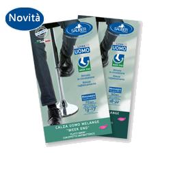 CALZA UOMO MELANGE 140 DENARI TAGLIA GRANDEVERDE INGLESE - farmasorriso.com