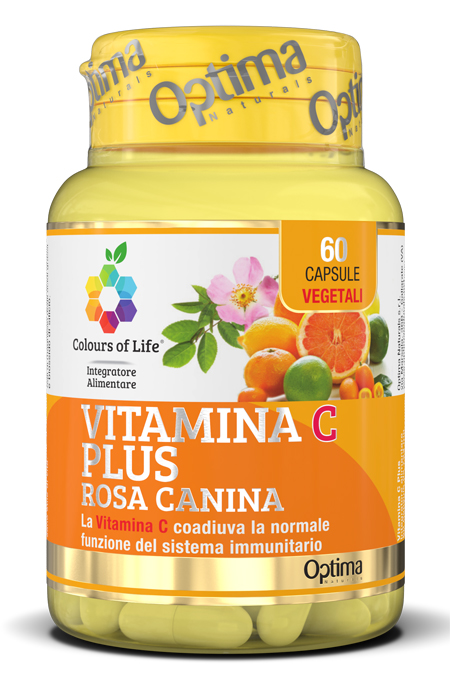 COLOURS OF LIFE VITAMINA C PLUS ROSA CANINA 60 CAPSULE VEGETALI 724 MG - farmasorriso.com