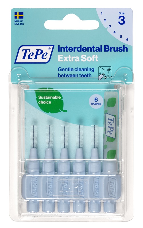 TEPE SCOVOLINO XSOFT BLU 0,6 MM 6 PEZZI - farmasorriso.com