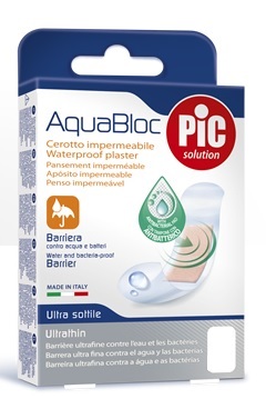 CEROTTO PIC AQUABLOC 10X10CM ANTIBATTERICO 5 PEZZI - farmasorriso.com