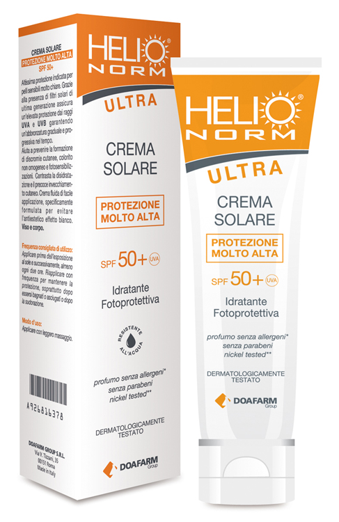 HELIONORM ULTRA CREMA SOLARE SPF 50+ 100 ML - farmasorriso.com