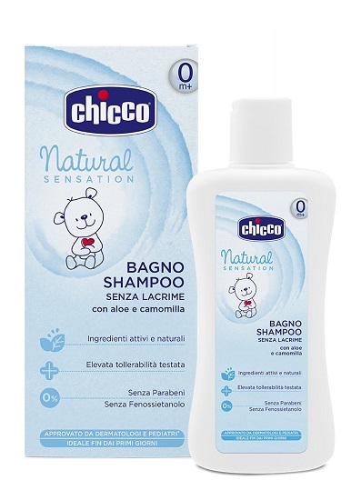 CHICCO BAGNO SHAMPOO NATURAL SENSATION 200 ML - farmasorriso.com