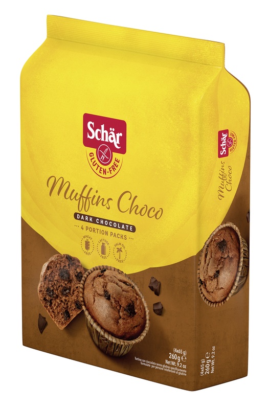 SCHAR MUFFINS CHOCO TORTINE CON CIOCCOLATO FONDENTE 4 PORZIOI DA 65 G - farmasorriso.com