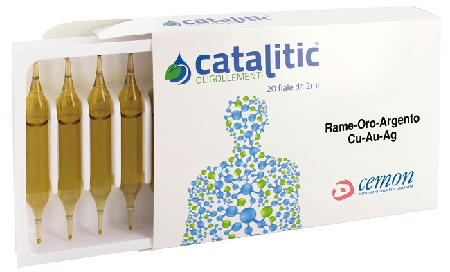 CATALITIC OLIGOELEMENTI RAME ORO ARGENTO CU-AU-AG 20 AMPOLLE - farmasorriso.com