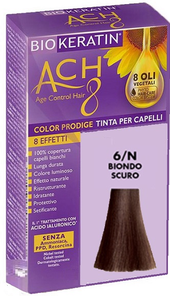 BIOKERATIN ACH8 COLOR PRODIGE 6/N BIONDO SCURO - farmasorriso.com