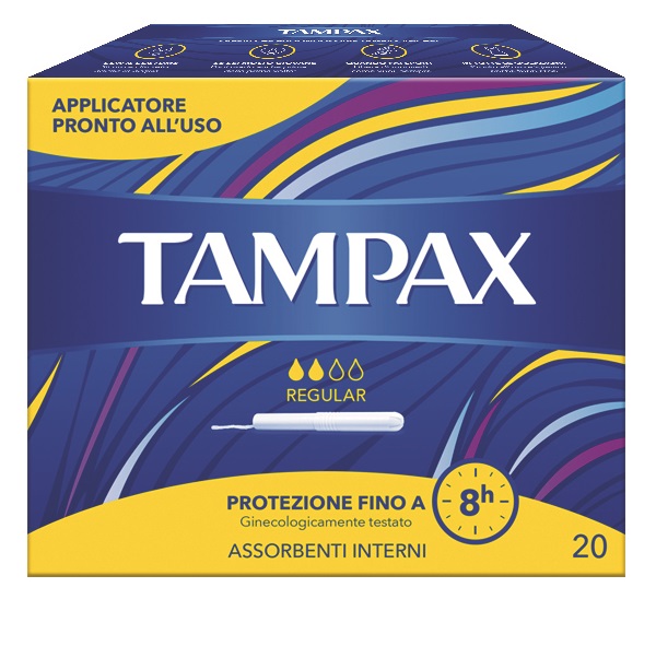 TAMPAX BLUE BOX REGULAR 20 PEZZI - farmasorriso.com