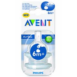 AVENT TETTARELLA FESSURA A Y PER LIQUIDI DENSI Y 2 PEZZI - farmasorriso.com