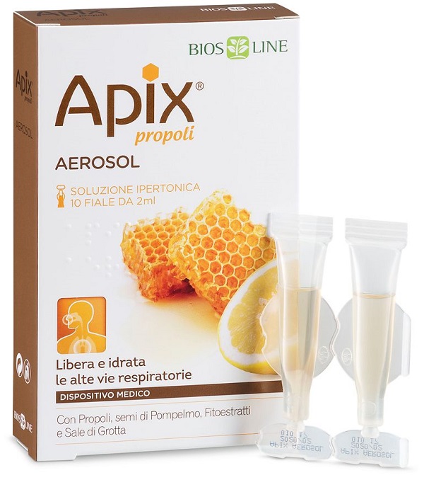 APIX PROPOLI AEROSOL 10 FIALE MONODOSE X 2 ML BIOSLINE - farmasorriso.com