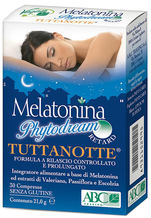 MELATONINA PHYTODREAM TUTTANOTTE RETARD 30 COMPRESSE - farmasorriso.com