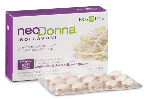 BIOSLINE NEODONNA ISOFLAVONI BISTRATO 30 COMPRESSE - farmasorriso.com