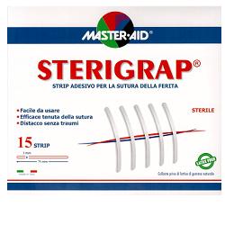 CEROTTO PER SUTURA MASTER-AID STERIGRAP 7,5X0,3 15 PEZZI - farmasorriso.com