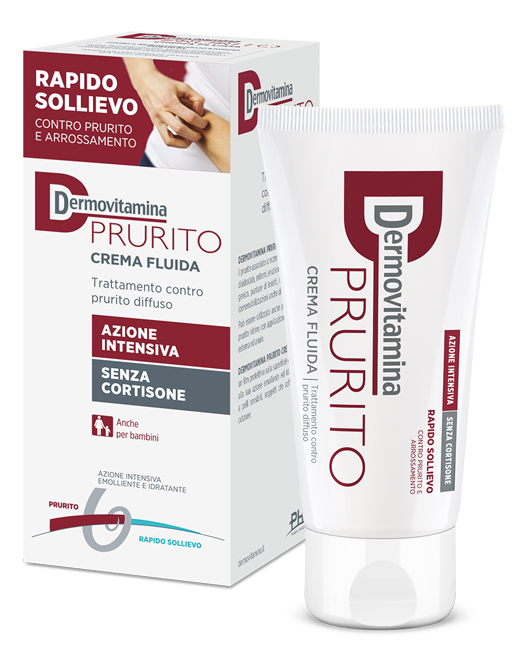 DERMOVITAMINA PRURITO CREMA FLUIDA AZIONE INTENSIVA SENZA CORTISONE 150 ML - farmasorriso.com