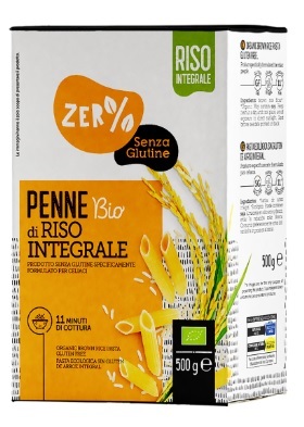 ZERO% GLUTINE PENNE DI RISO INTEGRALE SENZA GLUTINE BIO 500 G - farmasorriso.com